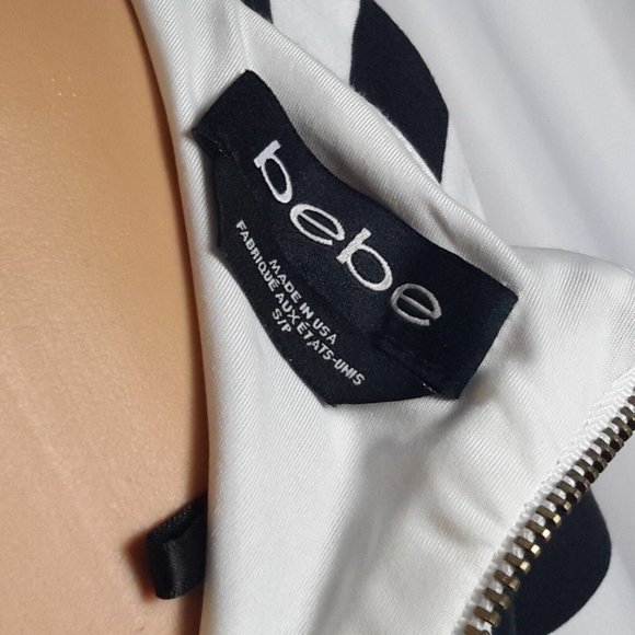 bebe Stripe Wrap Crop Top Long Sleeves Size S (=e) - Picture 7 of 8